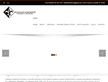 Tablet Screenshot of hardwoodfloorslouisville.com